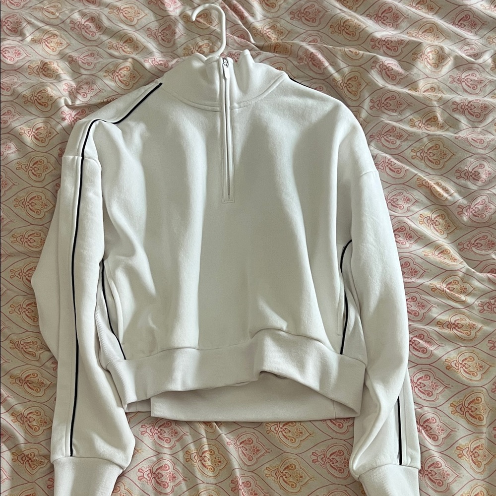 Forever Fleece 1/2 Zip Crop Seeatshirt